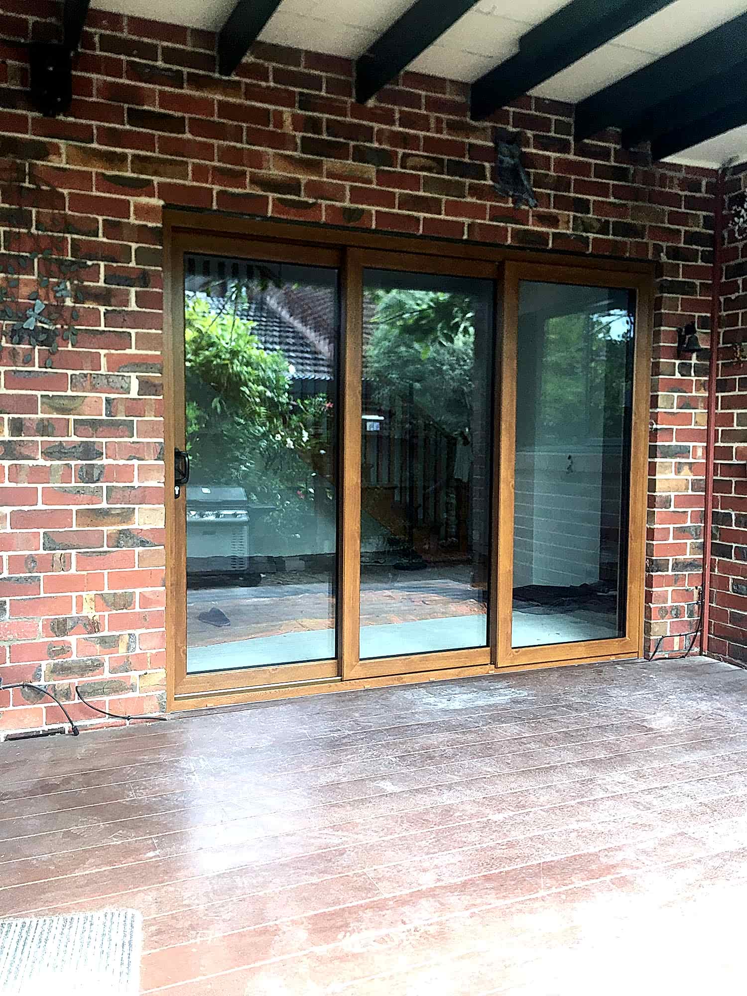 Stacker sliding door#Golden Oak#Replacement#Brighton East